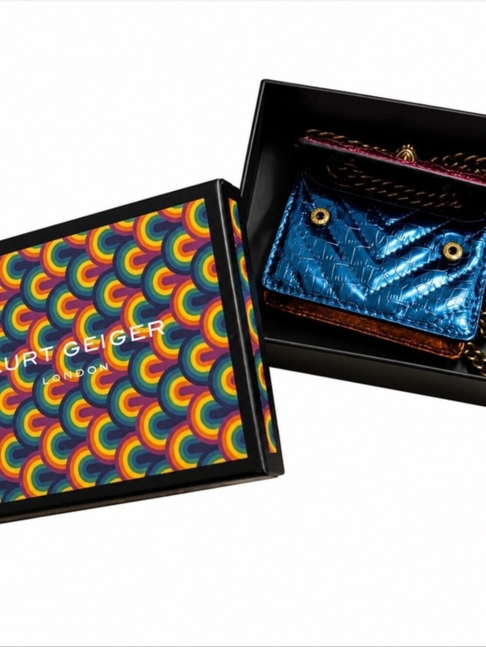 Kurt Geiger London Micro Kensington Quilted Crossbody In Box - Picture 4 of 11